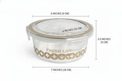 Multipurpose storage Container transparent lock-lid (Pack of 2)
