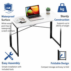 FD 36 FOLDING DESK WHITE