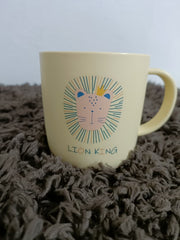 Yellow Colour Lion King Text Cup