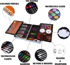 Drawing and Painting Supplies Briefcase for Kids & Adults