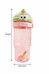 Cute Monster-Themed Drinking Cup with Straw & Handle – 900ml Large Capacity