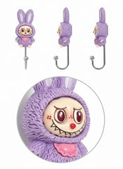 Lavender Labubu Self adhesive hook | Self-Adhesive No-Drill Utility Hooks