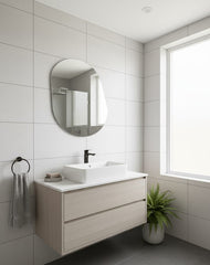 Trending Oval Adhesive Mirror Perfect for bedrooms, bathrooms, or hallways