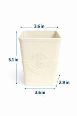 Cream textured pen holder | Perfect for home and office (Pack of 2)