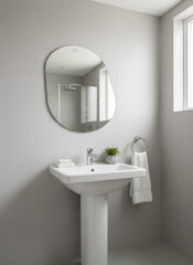 Trending Oval Adhesive Mirror Perfect for bedrooms, bathrooms, or hallways