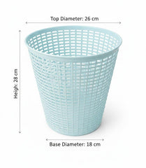 2-Piece Garbage Can Set – White, Brown & Pink