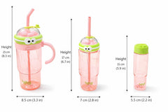 Cute Monster-Themed Drinking Cup with Straw & Handle – 900ml Large Capacity