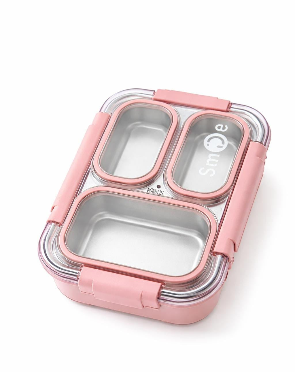 Leak proof stainless steel bento lunch box 3 compartment kids & adults