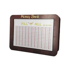 Wooden money saving box