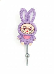 Lavender Labubu Self adhesive hook | Self-Adhesive No-Drill Utility Hooks