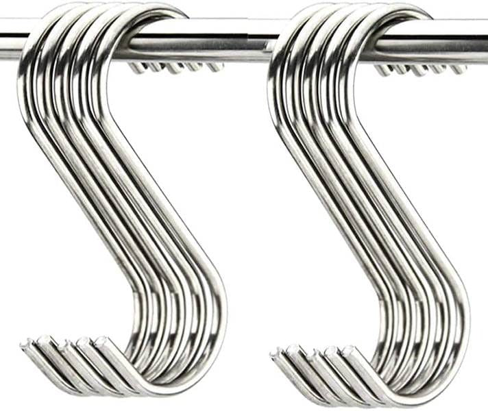 Stainless Steel S Shaped -Hooks (Pack of 2)