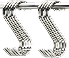 Stainless Steel S Shaped -Hooks (Pack of 2)