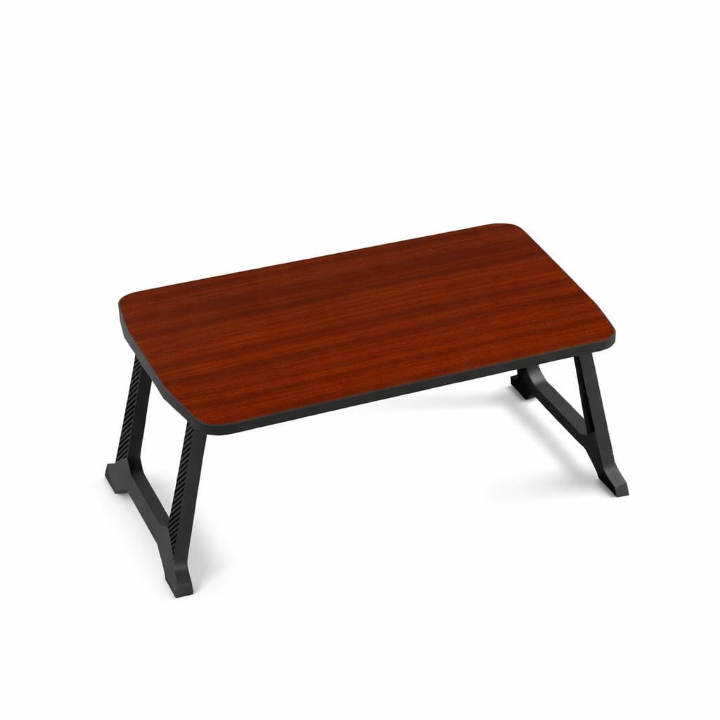 Foldable Lap Desk | Portable Bed Table for Laptop, Study, Meals | Engineered Wood Top with ABS Legs Table top 57 x 36, Height 28 cm