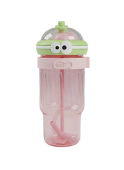 Cute Monster-Themed Drinking Cup with Straw & Handle – 900ml Large Capacity