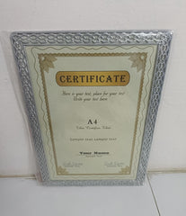 Elegant Silver Certificate Photo Frame