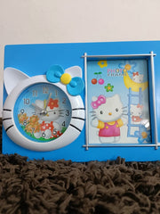 Hello Kitty Clock with Photo frame for Kids & Adults