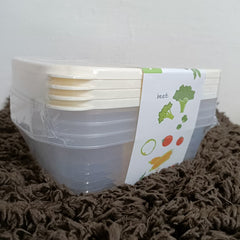Plastic storage set - 4 Storage Box for Snacks & Fruits