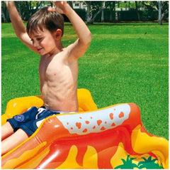 Dinosaur themed inflatable water play centre
