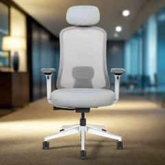 Mesh Ergonomic High Back Desk Chair with 4D Adjustable Armrests & 1D Lumbar Support