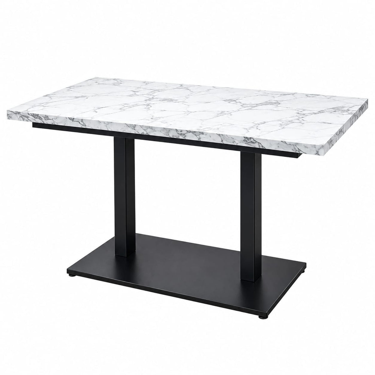 Luxury White Marble Top Dining Table