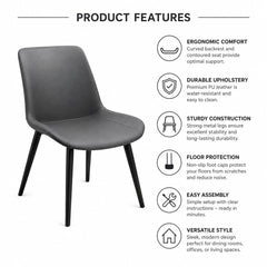 ALPHA GREY DINING CHAIR