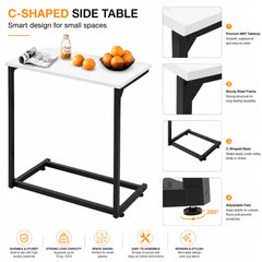 LT 24 24 LAPTOP TABLE WHITE MARBLE