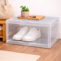 Premium Stackable Shoe Box Organizer - Crystal Clear Sneaker Showcase