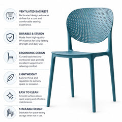NOVA DARK BLUE CAFE CHAIR