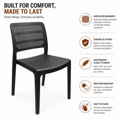 Black Hotel Café Chair