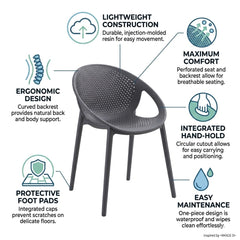 Black Outdoor Chair 01
