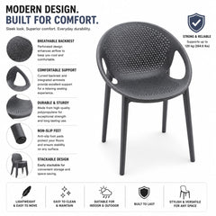 Black Outdoor Chair 01