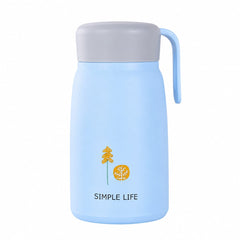 Water Bottle with Handle & Lid – Leakproof for Hot & Cold Drinks, Portable Travel Thermos for Office, School & Outdoor Use