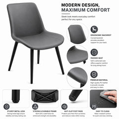 ALPHA GREY DINING CHAIR