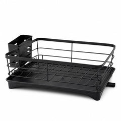 Dish Drying Rack with Drain Tray & Cutlery Holder