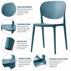 NOVA DARK BLUE CAFE CHAIR