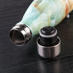 Marble Print Stainless Steel Vacuum Insulated Water Bottle – 500ml