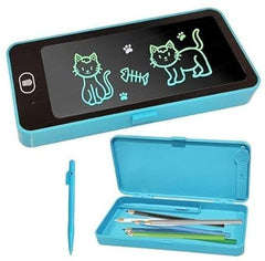 2 in 1 Pencil Box Cum Educational LCD Tablet Toy for Kids