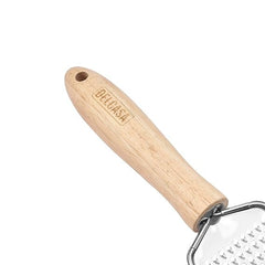Stainless Steel Flat Grater with Wooden Handle