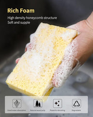 Colour Soft Multi-Layer Cleaning Sponge Set pack of 4