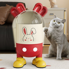 Cartoon Character Plastic Trash Bin