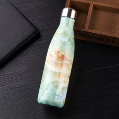 Marble Print Stainless Steel Vacuum Insulated Water Bottle – 500ml