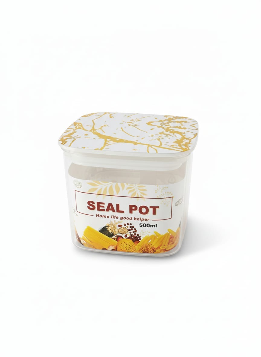 500ml Square Seal Pot – Airtight Food Storage Container