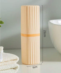 Square Travel Toothbrush Cup Case| Portable Toothbrush Holder Case for Traveling Camping| Business Trip and School Multipurpose Storage Holder ( Pack of 2 )