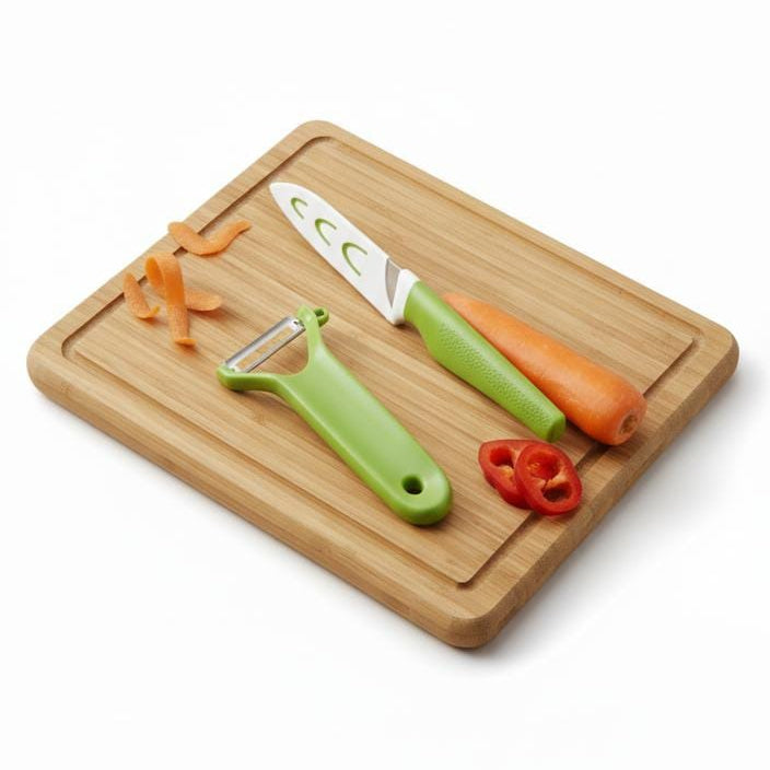 Vibrant Green Ceramic Knife & Peeler Set