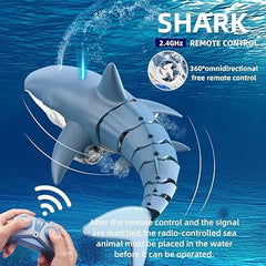 Remote control shark toy water spray RC bath pool toy| Shark can Spray Water| Can be Charged Pool Shark Toy| Water Jet Simulation Shark | Pool Toys for Kids Ages 8-12