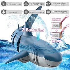Remote control shark toy water spray RC bath pool toy| Shark can Spray Water| Can be Charged Pool Shark Toy| Water Jet Simulation Shark | Pool Toys for Kids Ages 8-12