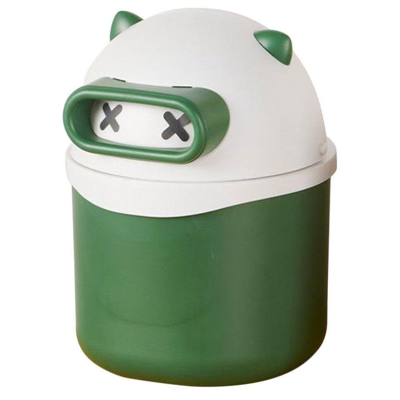 Cute Cartoon Frog-Themed Kids Dustbin