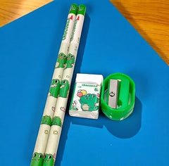 Cute Crocodile Kids Stationery Set – 8 in 1