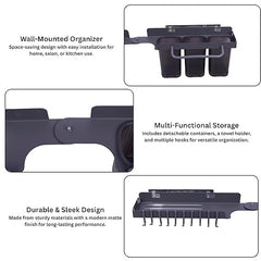 Wall-Mounted Kitchen Storage Caddy and Knife Holder