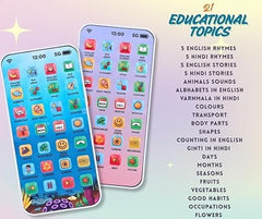 Learning Musical Phone for Kids with 28 Engaging Function I Alphabet, Numbers, Rhymes and Music | Educational Mobile Toy | Screen-Free Learning Toy (2+ Years)